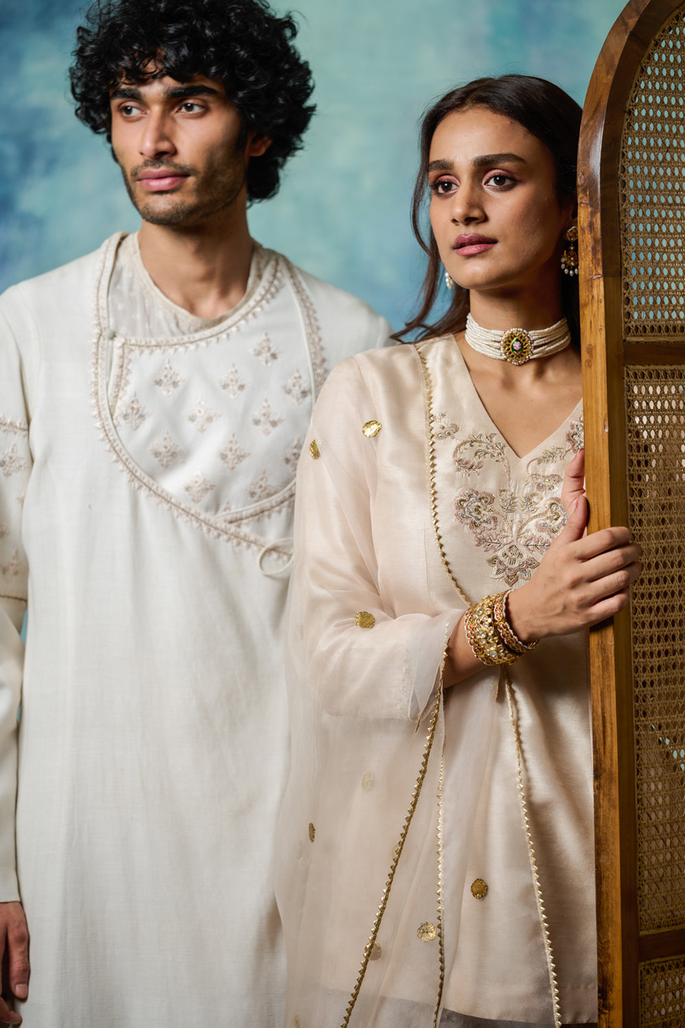 Marble Embroidered Kurta Set