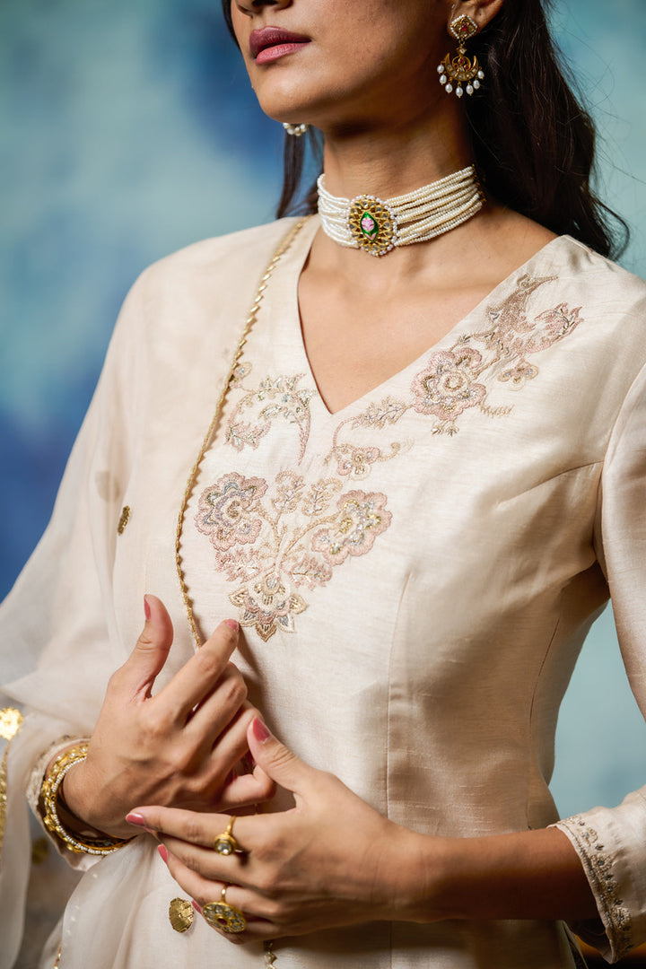 Marble Embroidered Kurta Set