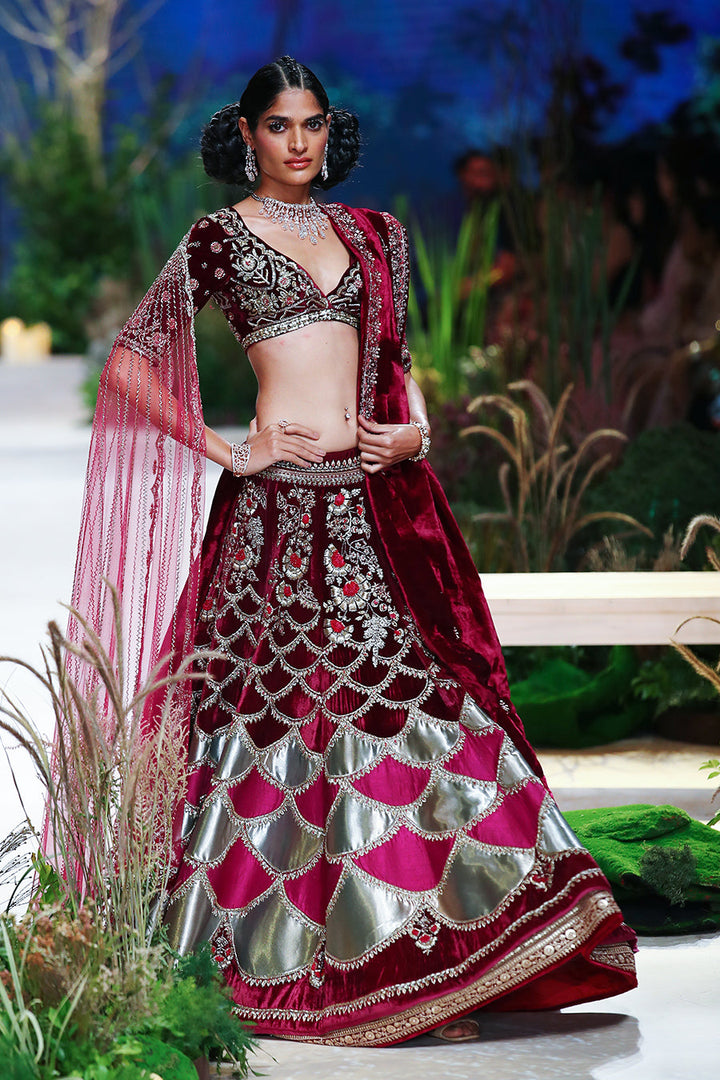 Falsa Dupion Emb. Lehenga