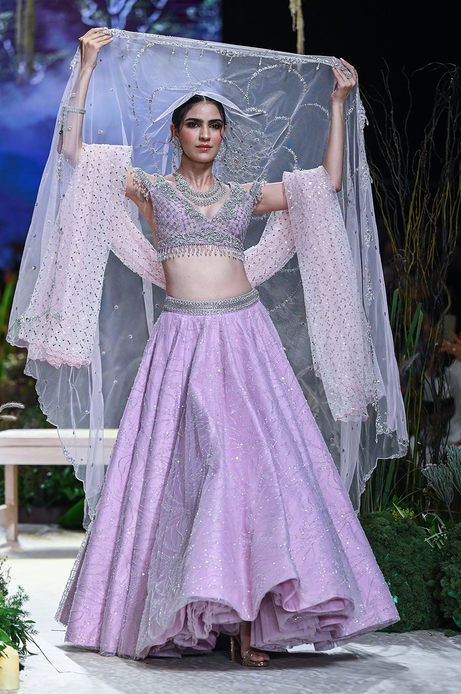 Lilac Tulle Net Skirt