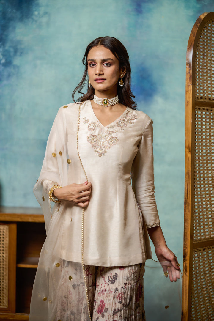 Marble Embroidered Kurta Set