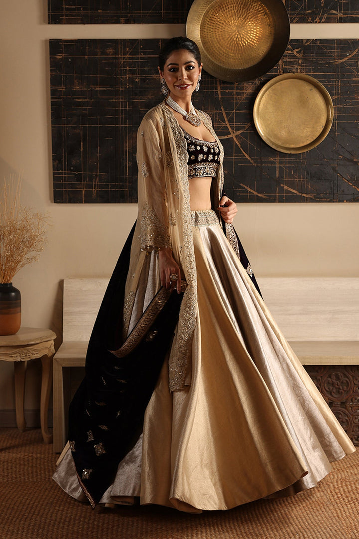 Silver & Gold Lehenga Set (3 PCS)