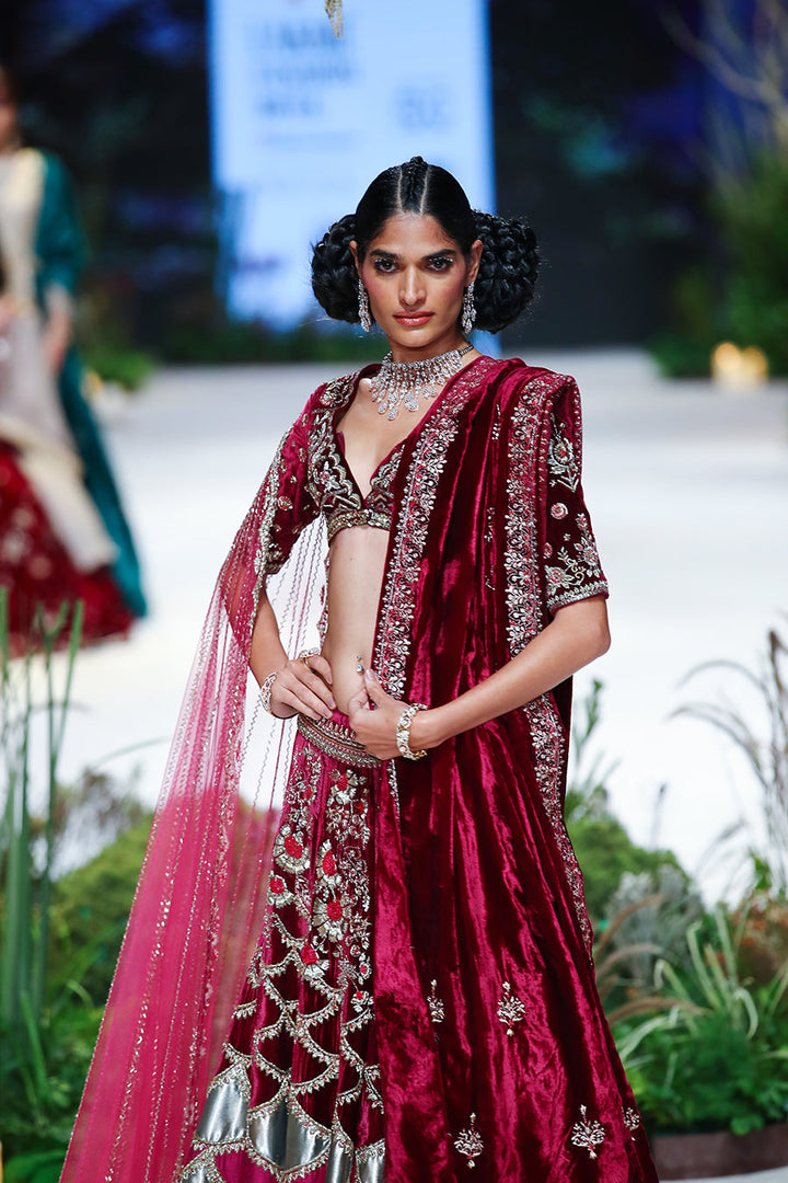 Falsa Dupion Emb. Lehenga