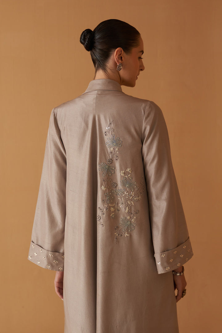 Toosh Silk Dori Embroidered Classic Jacket