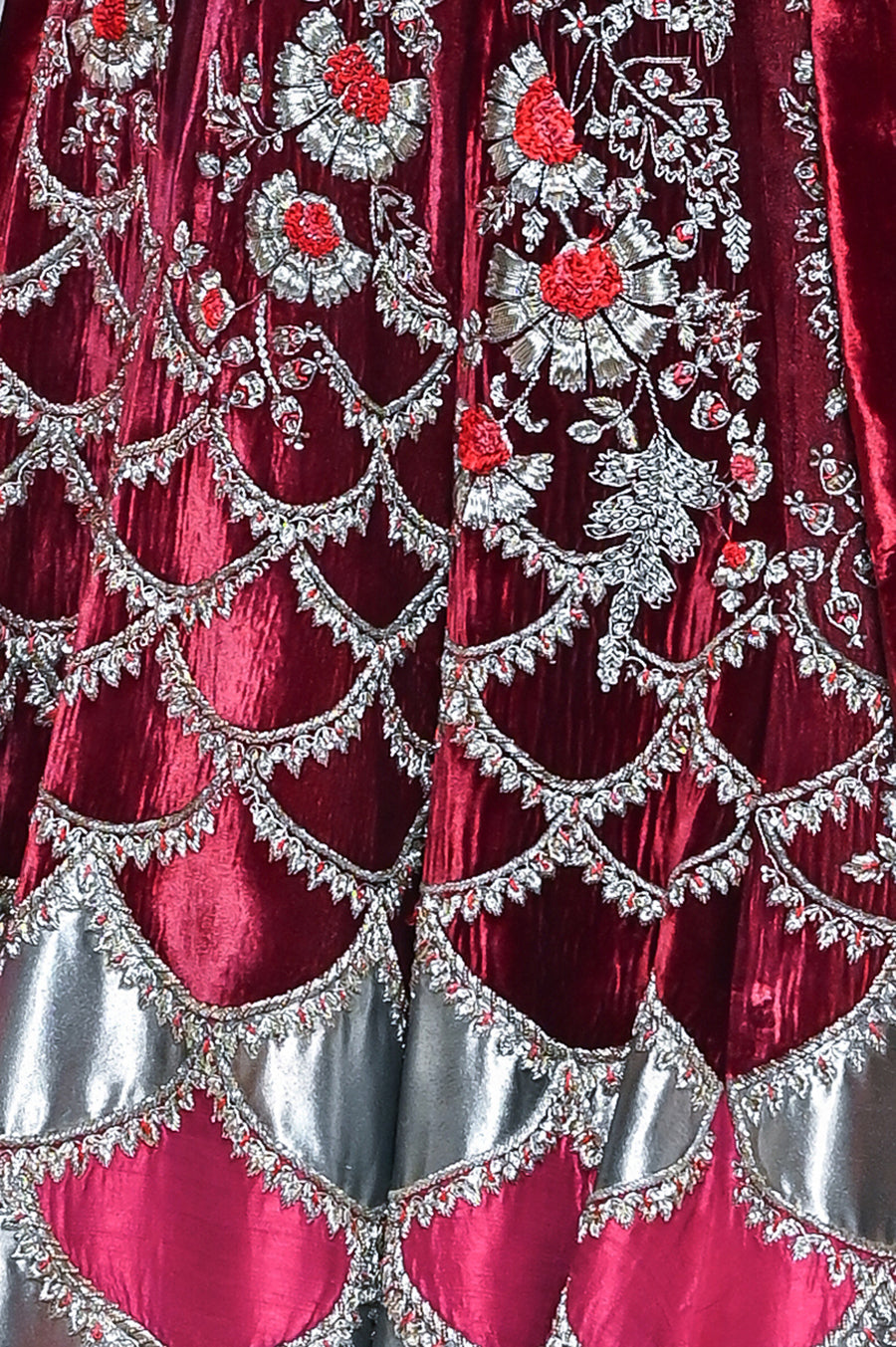 Falsa Dupion Emb. Lehenga