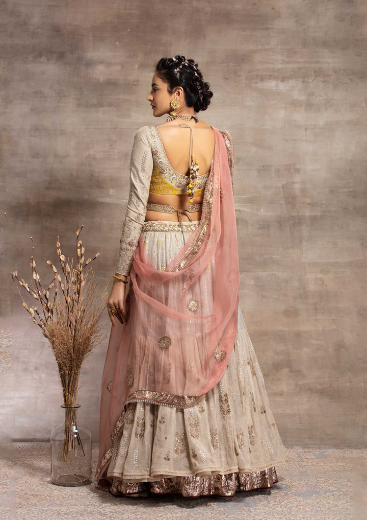 Toosh & Pink Embroidered Lehenga Set