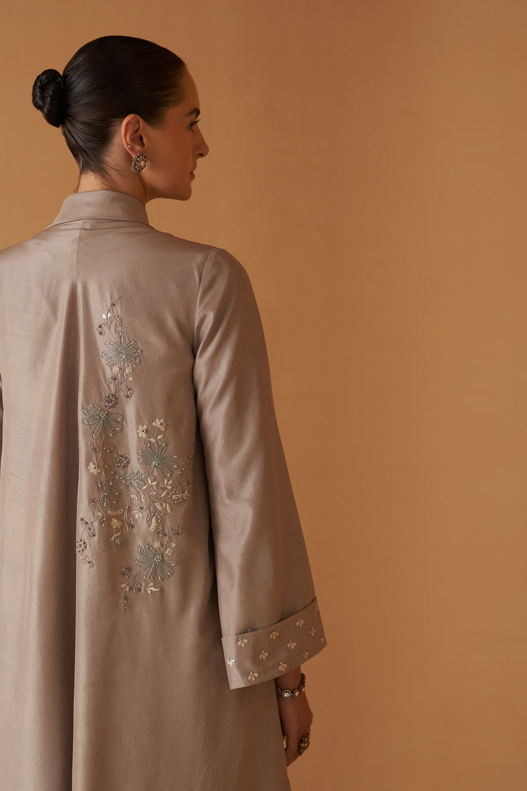 Toosh Silk Dori Embroidered Classic Jacket