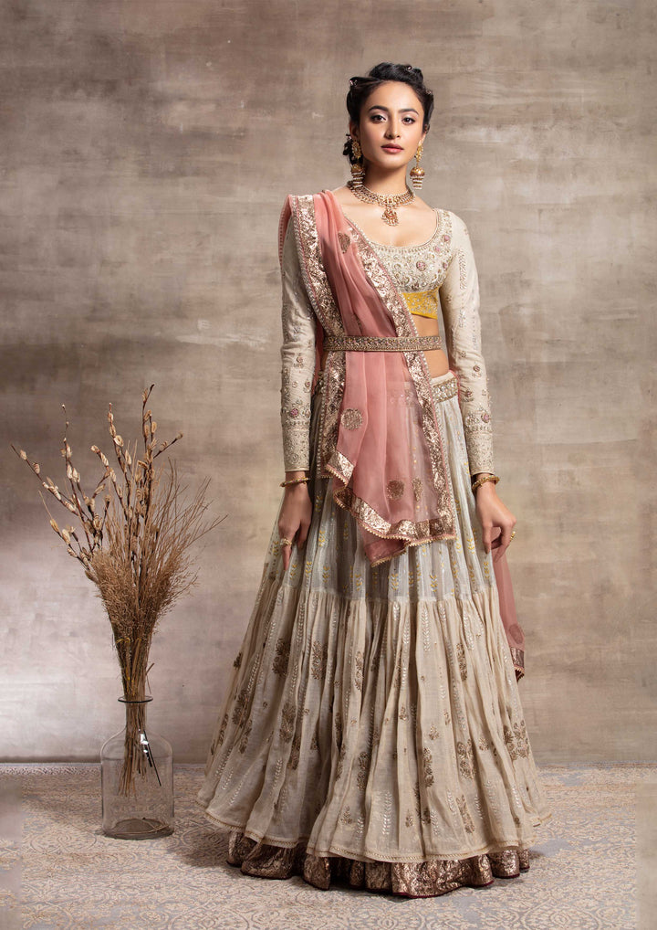 Toosh & Pink Embroidered Lehenga Set